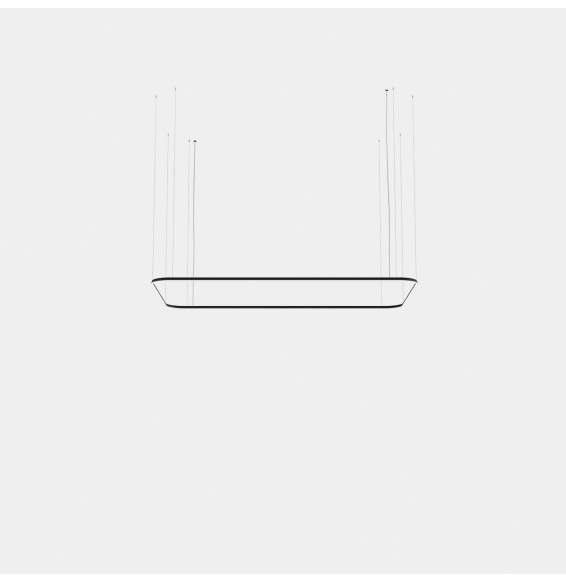 LedsC4 - Luminaria colgante Geometric rectangular mini 1600x1000mm LED 100 blanco neutro 4000K ON-OFF blanco 6688lm