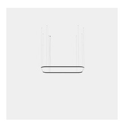 LedsC4 - Luminaria colgante Geometric rectangular mini 2500x1600mm LED 161 blanco cálido 2700K ON-OFF blanco 9341lm