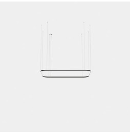 LedsC4 - Luminaria colgante Geometric rectangular mini 2500x1600mm LED 161 blanco cálido 2700K ON-OFF oro 9341lm