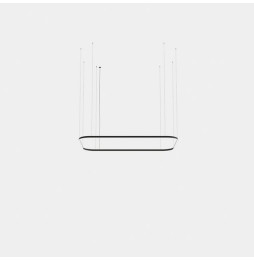 LedsC4 - Luminaria colgante Geometric rectangular mini 2500x1600mm LED 161 blanco cálido 3000K ON-OFF oro 10153lm