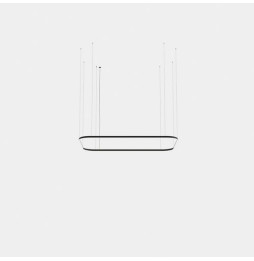 LedsC4 - Luminaria colgante Geometric rectangular mini 2500x1600mm LED 161 blanco neutro 4000K ON-OFF blanco 10965lm
