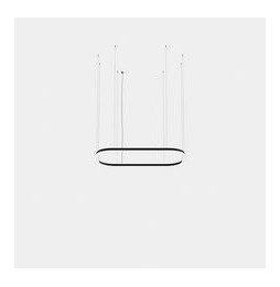 LedsC4 - Luminaria colgante Geometric rectangular mini 4000x2500mm LED 259 blanco cálido 2400K ON-OFF blanco 13686lm