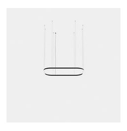 LedsC4 - Luminaria colgante Geometric rectangular mini 4000x2500mm LED 259 blanco cálido 2400K ON-OFF oro 13686lm