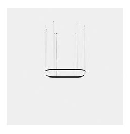 LedsC4 - Luminaria colgante Geometric rectangular mini 4000x2500mm LED 259 blanco cálido 2700K ON-OFF blanco 15170lm