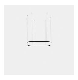 LedsC4 - Luminaria colgante Geometric rectangular mini 4000x2500mm LED 259 blanco cálido 3000K ON-OFF blanco 16489lm