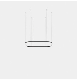 LedsC4 - Luminaria colgante Geometric rectangular mini 4000x2500mm LED 259 blanco cálido 2700K ON-OFF oro 15170lm