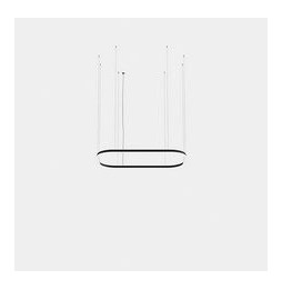 LedsC4 - Luminaria colgante Geometric rectangular mini 4000x2500mm LED 259 blanco cálido 2700K ON-OFF oro 15170lm