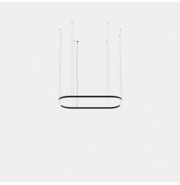 LedsC4 - Luminaria colgante Geometric rectangular mini 4000x2500mm LED 259 blanco neutro 4000K ON-OFF oro 17808lm
