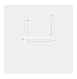 LedsC4 - Luminaria colgante Geometric rectangular superficie 1600x1000mm LED 100 blanco cálido 2400K ON-OFF negro 5140lm