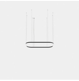 LedsC4 - Luminaria colgante Geometric rectangular mini 4000x2500mm LED 259 blanco cálido 3000K ON-OFF oro 16489lm