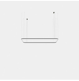 LedsC4 - Luminaria colgante Geometric rectangular superficie 1600x1000mm LED 100 blanco cálido 3000K ON-OFF blanco 6193lm