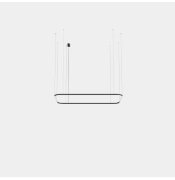 LedsC4 - Luminaria colgante Geometric rectangular superficie 2500x1600mm LED 161 blanco cálido 2400K ON-OFF oro 8427lm