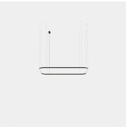 LedsC4 - Luminaria colgante Geometric rectangular superficie 2500x1600mm LED 161 blanco cálido 2700K ON-OFF blanco 9341lm