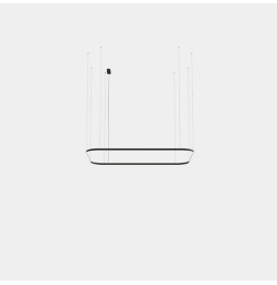 LedsC4 - Luminaria colgante Geometric rectangular superficie 2500x1600mm LED 161 blanco cálido 3000K ON-OFF oro 10153lm