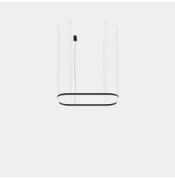 LedsC4 - Luminaria colgante Geometric rectangular superficie 4000x2500mm LED 259 blanco cálido 3000K ON-OFF blanco 16489lm