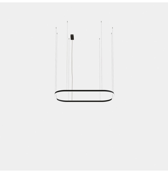 LedsC4 - Luminaria colgante Geometric rectangular superficie 4000x2500mm LED 259 blanco cálido 3000K ON-OFF blanco 16489lm