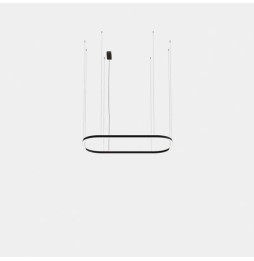 LedsC4 - Luminaria colgante Geometric rectangular superficie 4000x2500mm LED 259 blanco cálido 3000K ON-OFF blanco 16489lm
