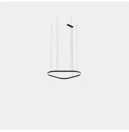 LedsC4 - Luminaria colgante Geometric triangular empotrada 1000mm LED 68 blanco cálido 2400K ON-OFF blanco 3394lm