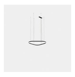 LedsC4 - Luminaria colgante Geometric triangular empotrada 1000mm LED 68 blanco cálido 2400K ON-OFF blanco 3394lm