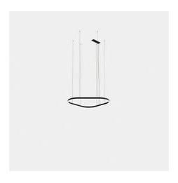 LedsC4 - Luminaria colgante Geometric triangular empotrada 1000mm LED 68 blanco cálido 3000K ON-OFF oro 4089lm