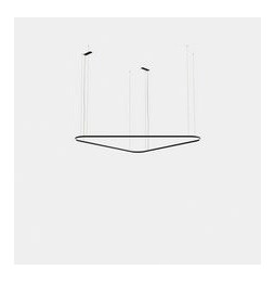 LedsC4 - Luminaria colgante Geometric triangular empotrada 2500mm LED 172 blanco neutro 4000K ON-OFF oro 11717lm