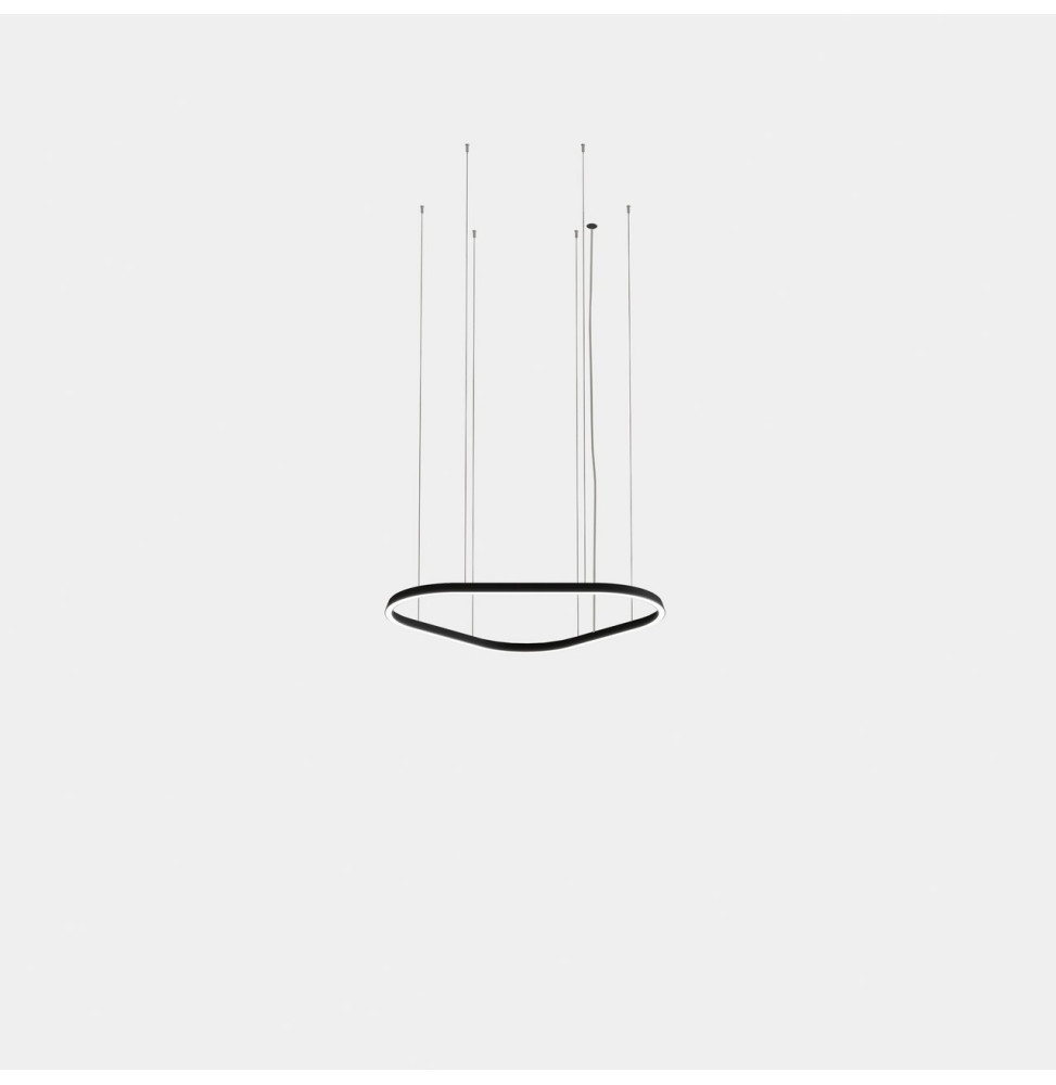 LedsC4 - Luminaria colgante Geometric triangular mini 1000mm LED 68 blanco cálido 2400K ON-OFF negro 3394lm LedsC4 - Luminaria colgante Geometric triangular mini 1000mm LED 68 blanco cálido 2400K ON-OFF negro 3394lm