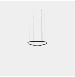 LedsC4 - Luminaria colgante Geometric triangular mini 1000mm LED 68 blanco cálido 2700K ON-OFF oro 3762lm
