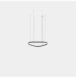 LedsC4 - Luminaria colgante Geometric triangular mini 1000mm LED 68 blanco cálido 3000K ON-OFF blanco 4089lm