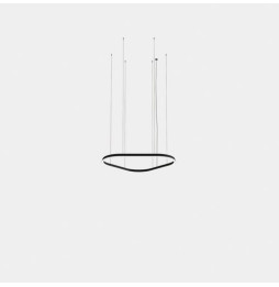 LedsC4 - Luminaria colgante Geometric triangular mini 1000mm LED 68 blanco cálido 3000K ON-OFF oro 4089lm