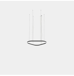LedsC4 - Luminaria colgante Geometric triangular mini 1000mm LED 68 blanco neutro 4000K ON-OFF oro 4416lm