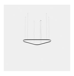 LedsC4 - Luminaria colgante Geometric triangular mini 1600mm LED 110 blanco cálido 2700K ON-OFF oro 6250lm