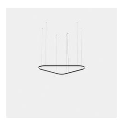LedsC4 - Luminaria colgante Geometric triangular mini 1600mm LED 110 blanco neutro 4000K ON-OFF blanco 7336lm