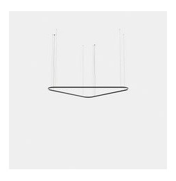 LedsC4 - Luminaria colgante Geometric triangular mini 2500mm LED 172 blanco cálido 2400K ON-OFF blanco 9005lm