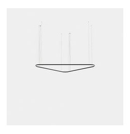 LedsC4 - Luminaria colgante Geometric triangular mini 2500mm LED 172 blanco cálido 2700K ON-OFF blanco 9981lm