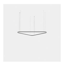 LedsC4 - Luminaria colgante Geometric triangular mini 2500mm LED 172 blanco cálido 2400K ON-OFF oro 9005lm