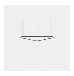 LedsC4 - Luminaria colgante Geometric triangular mini 2500mm LED 172 blanco cálido 3000K ON-OFF oro 10849lm
