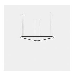 LedsC4 - Luminaria colgante Geometric triangular mini 2500mm LED 172 blanco cálido 3000K ON-OFF blanco 10849lm