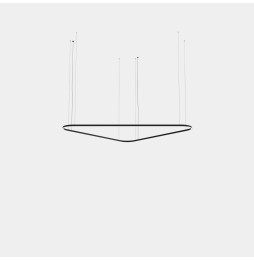 LedsC4 - Luminaria colgante Geometric triangular mini 2500mm LED 172 blanco neutro 4000K ON-OFF blanco 11717lm