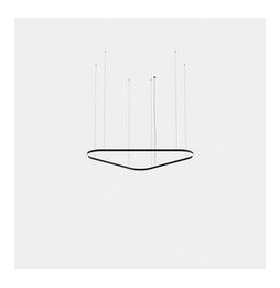 LedsC4 - Luminaria colgante Geometric triangular mini doble LED 220 blanco cálido 2700K ON-OFF blanco 12500lm