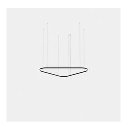 LedsC4 - Luminaria colgante Geometric triangular mini doble LED 220 blanco neutro 4000K ON-OFF blanco 14672lm