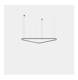 LedsC4 - Luminaria colgante Geometric triangular superficie 2500mm LED 172 blanco cálido 2700K ON-OFF blanco 9981lm