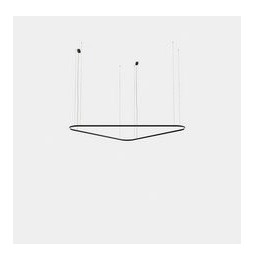 LedsC4 - Luminaria colgante Geometric triangular superficie 2500mm LED 172 blanco cálido 2700K ON-OFF oro 9981lm