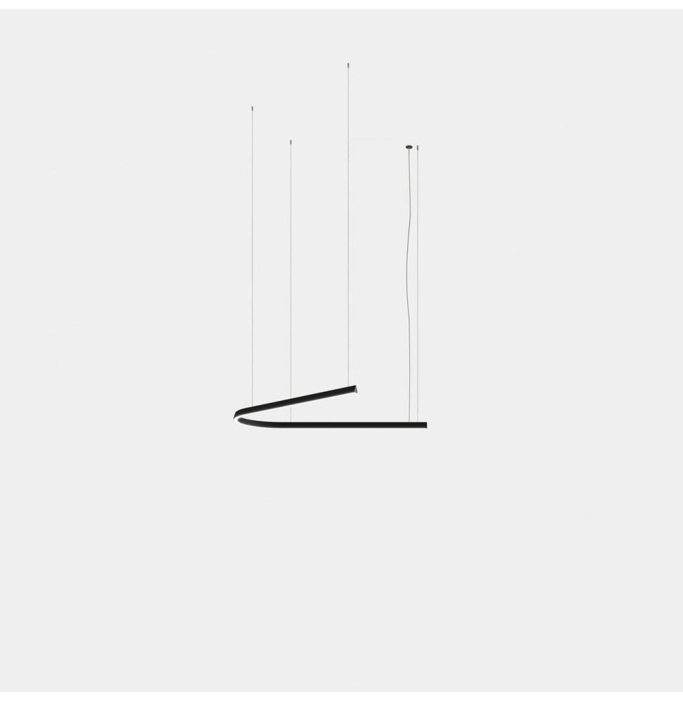 LedsC4 - Luminaria colgante Geometric V empotrada 1,5m LED 78.6 blanco cálido 2400K 0-10V blanco 4071lm LedsC4 - Luminaria colgante Geometric V empotrada 1,5m LED 78.6 blanco cálido 2400K 0-10V blanco 4071lm