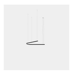 LedsC4 - Luminaria colgante Geometric V empotrada 1,5m LED 78.6 blanco cálido 2400K 0-10V blanco 4071lm