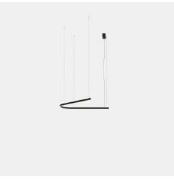 LedsC4 - Luminaria colgante Geometric V superficie 1,5m LED 78.6 blanco cálido 2400K 0-10V oro 4071lm