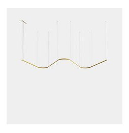 LedsC4 - Luminaria colgante Geometric W empotrada 1,5m LED 172.3 blanco cálido 2400K 0-10V blanco 8930lm