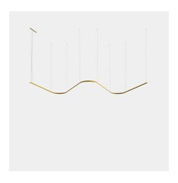LedsC4 - Luminaria colgante Geometric W empotrada 1,5m LED 172.3 blanco cálido 2700K 0-10V blanco 9870lm