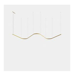 LedsC4 - Luminaria colgante Geometric W empotrada 1,5m LED 172.3 blanco cálido 3000K 0-10V blanco 10654lm