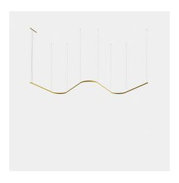 LedsC4 - Luminaria colgante Geometric W empotrada 1m LED 130.1 blanco cálido 2700K 0-10V/1-10V blanco 7451lm