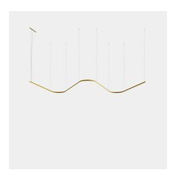 LedsC4 - Luminaria colgante Geometric W empotrada 1m LED 130.1 blanco cálido 3000K 0-10V/1-10V blanco 8042lm